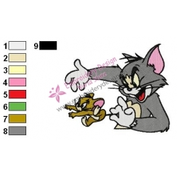 Tom and Jerry Embroidery Design 44